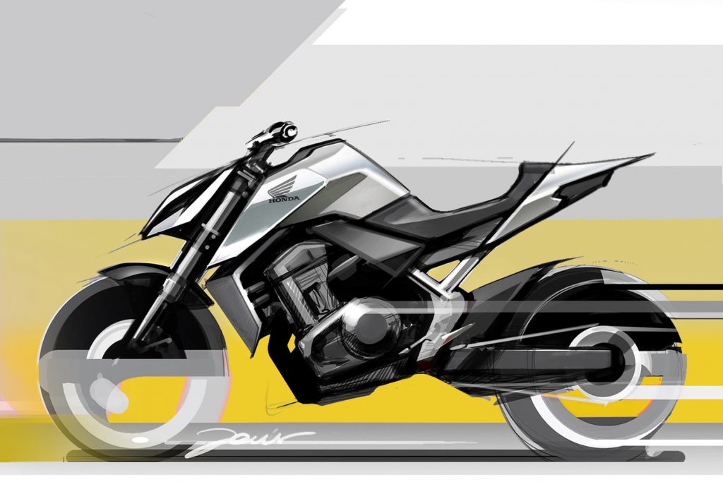 New Honda Hornet Design Concept Sketches 1