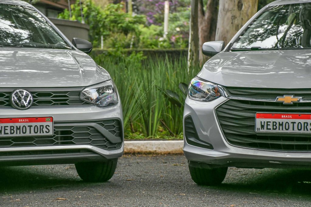 Comparativo Volkswagen Polo Track X Chevrolet Onix 1.0 9863
