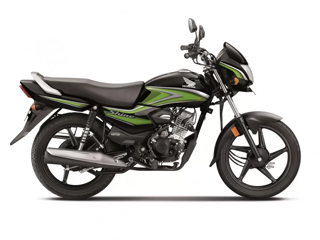 Honda Shine 100 Preta E Verde