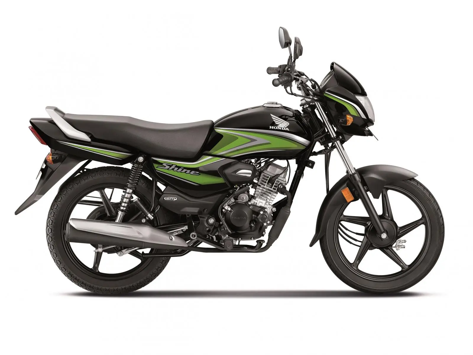 Honda Shine 100 Preta E Verde