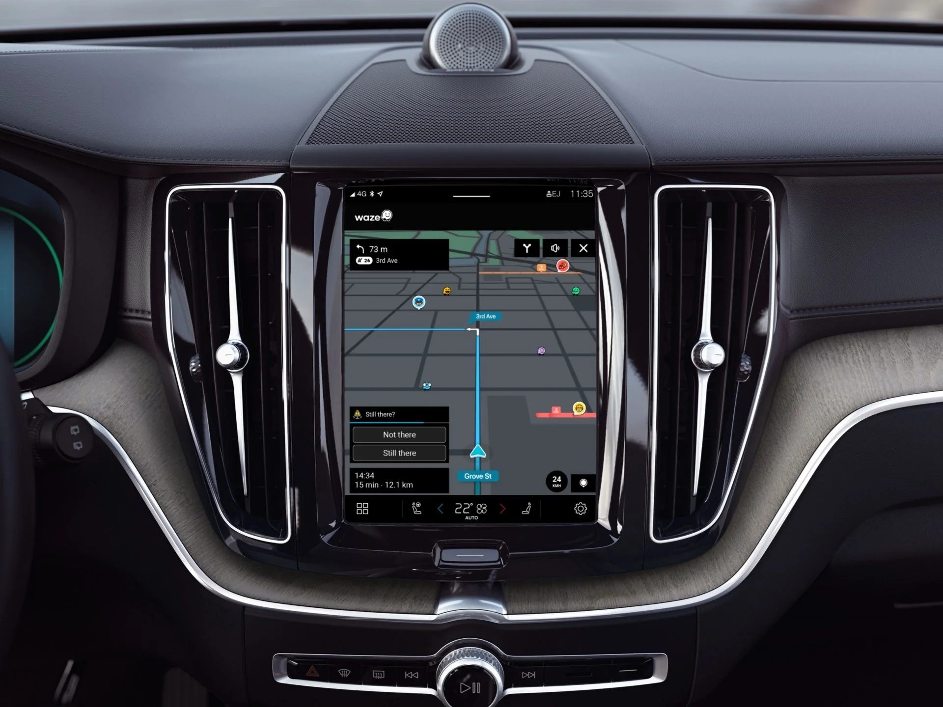 Waze Nos Carros Volvo