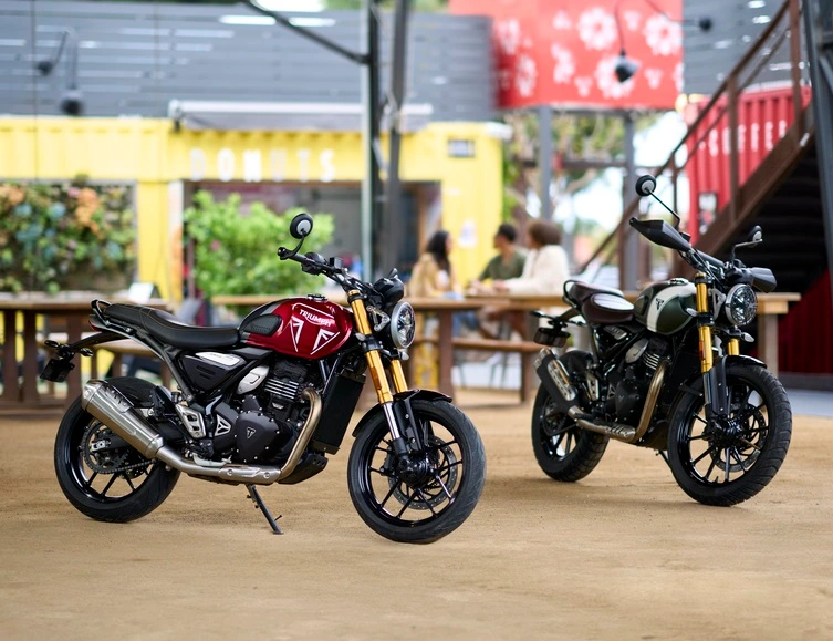 Speed 400 e Scrambler 400 X: com preços acessíveis, modelos ajudaram a impulsionar as vendas da Triumph no Brasil