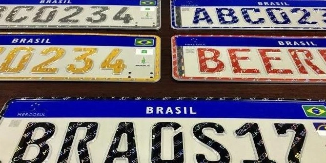 Placas de carros podem voltara ter cidade e estado