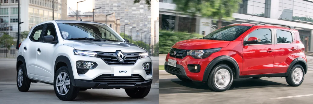Compara Renault Kwid x Fiat Mobi Destaque 1