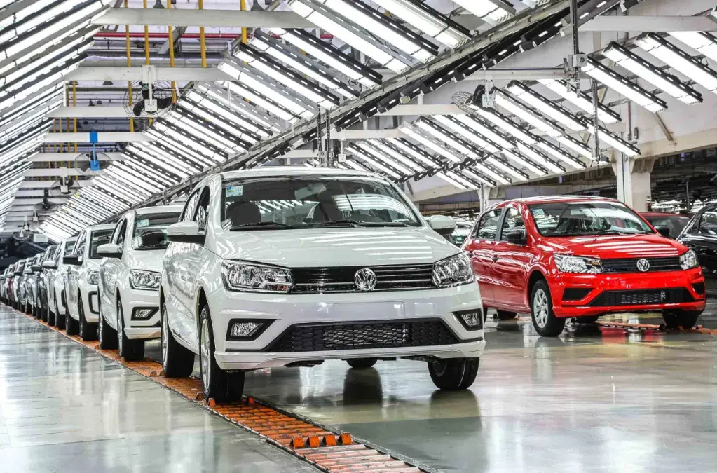 Linha de montagem do Volkswagen Gol