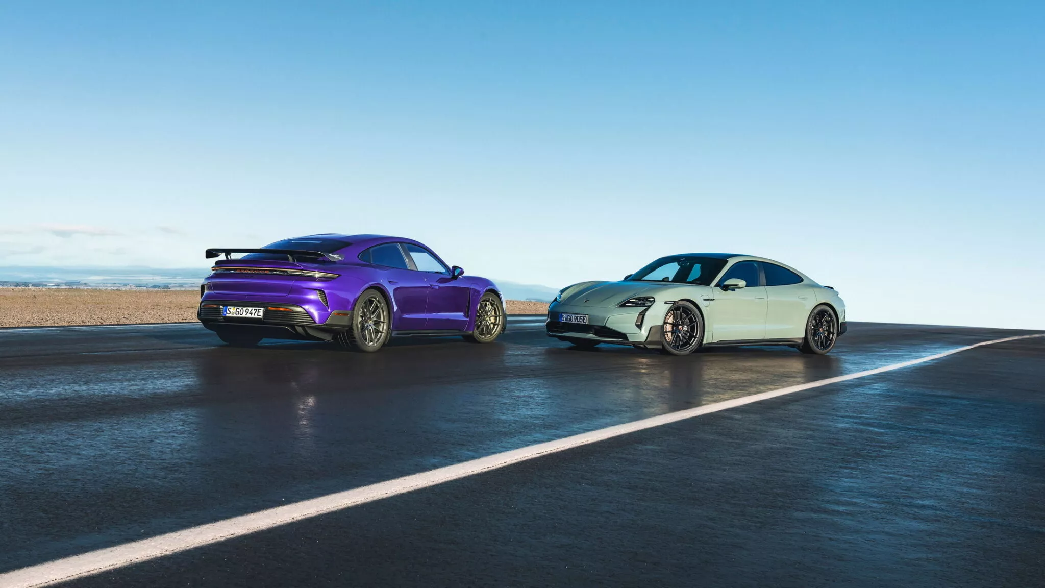 Porsche Taycan Turbo Gt Sky Purple Metallic 2s F3