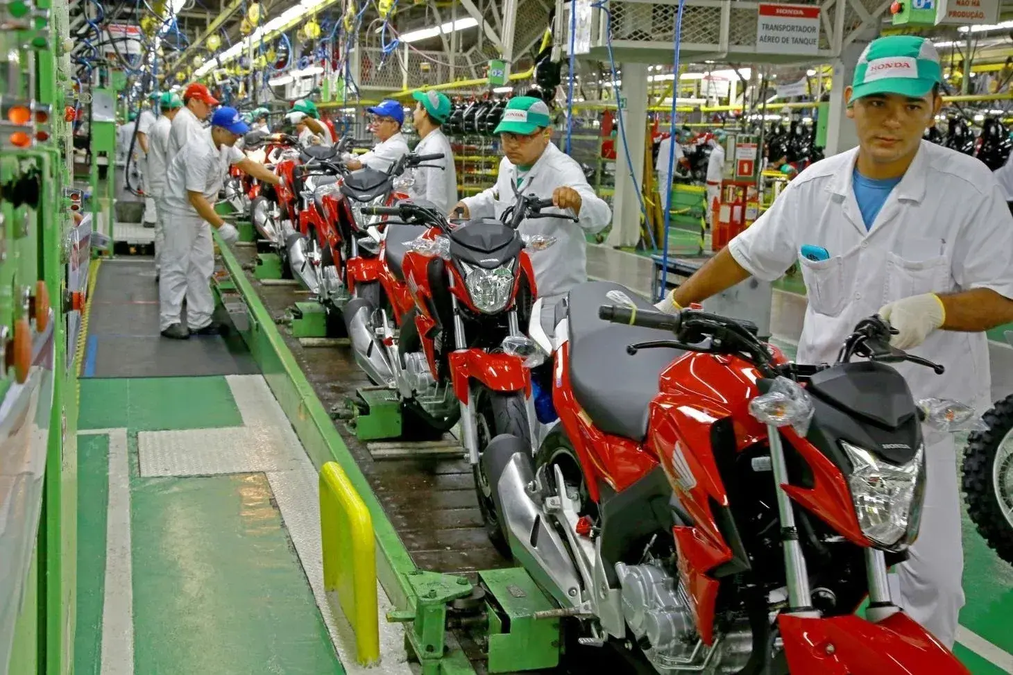 A produção de motocicletas da Honda em Manaus (AM) teve seu melhor volume desde 2011: mais de 1,6 milhão de unidades