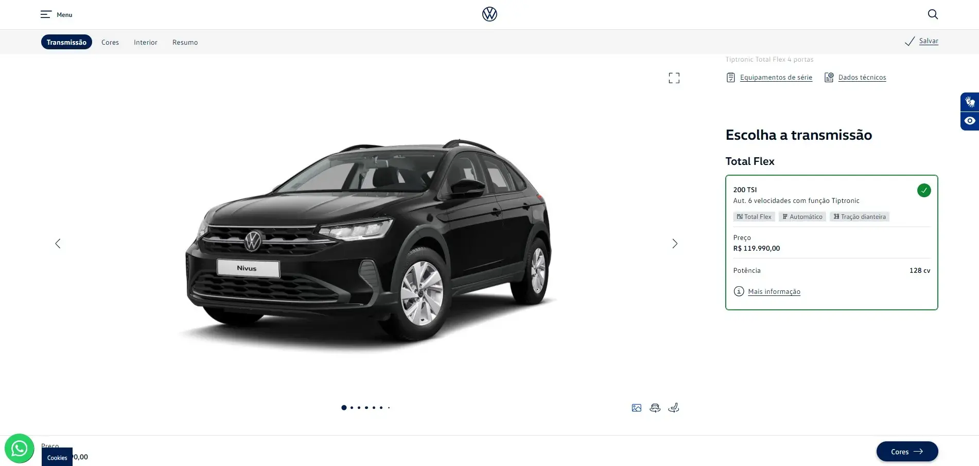 Configurador Nivus Sense 02