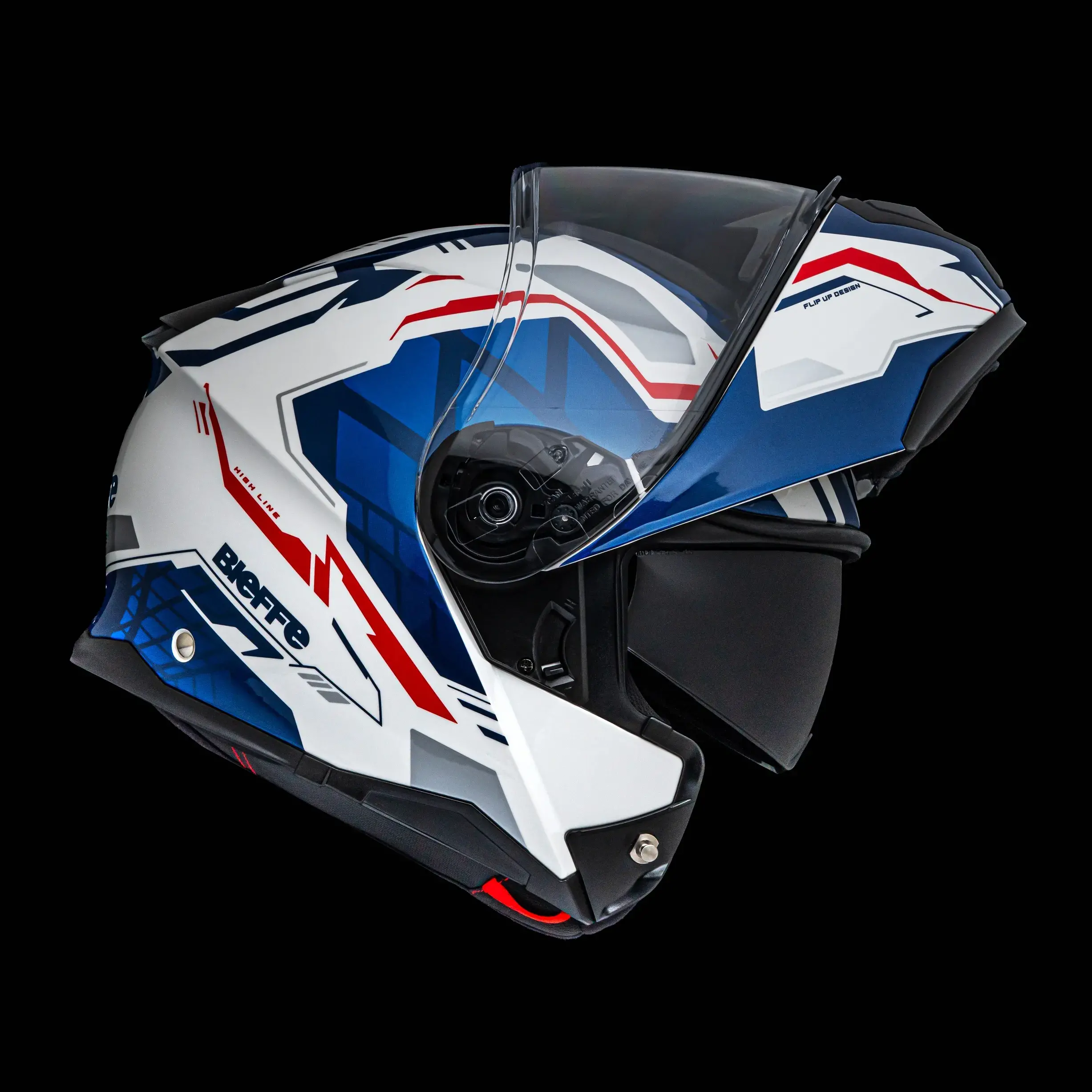 Capacete Bieffe B Dynamic Attractie Branco E Azul