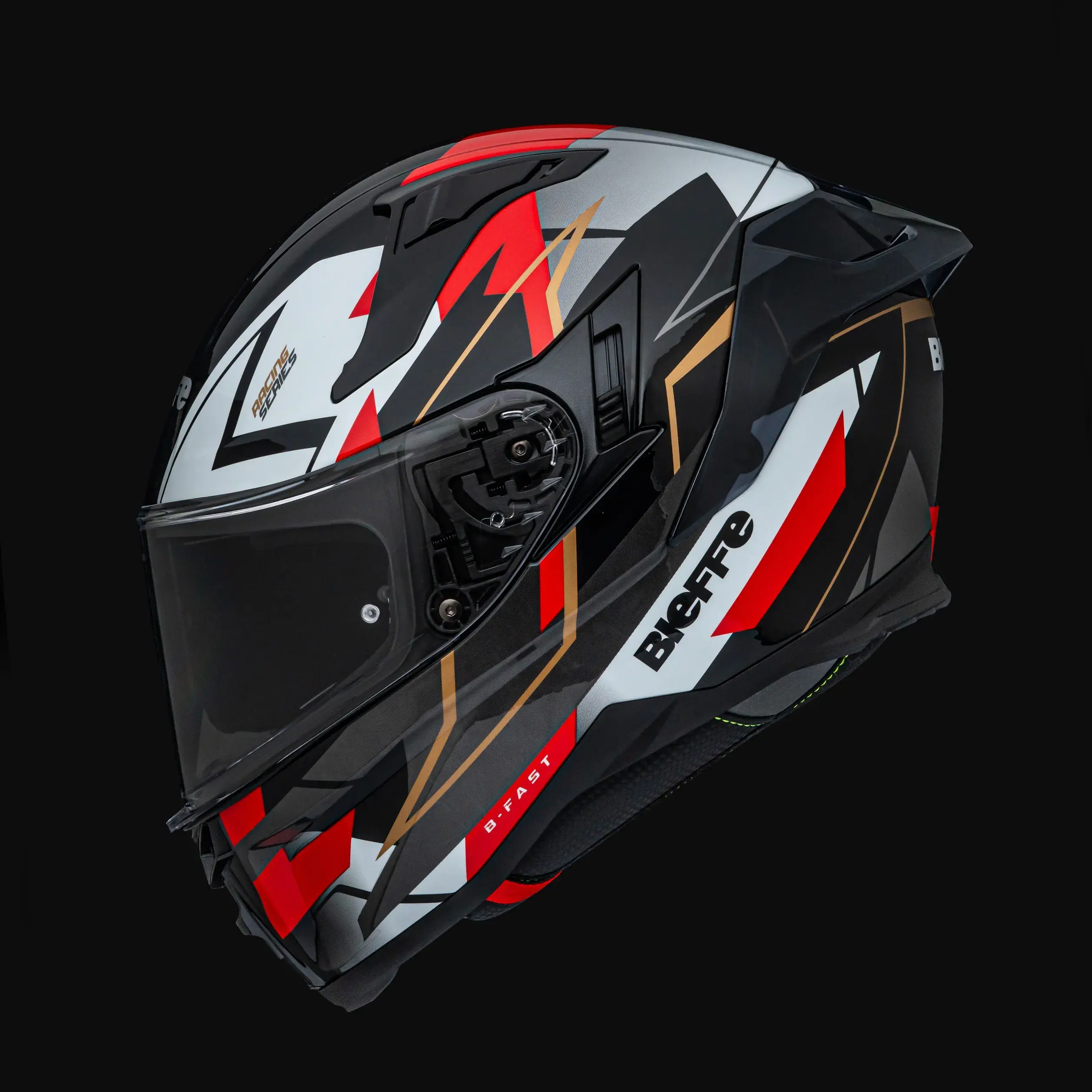 Capacete Bieffe B Fast Vx Preto E Vermelho