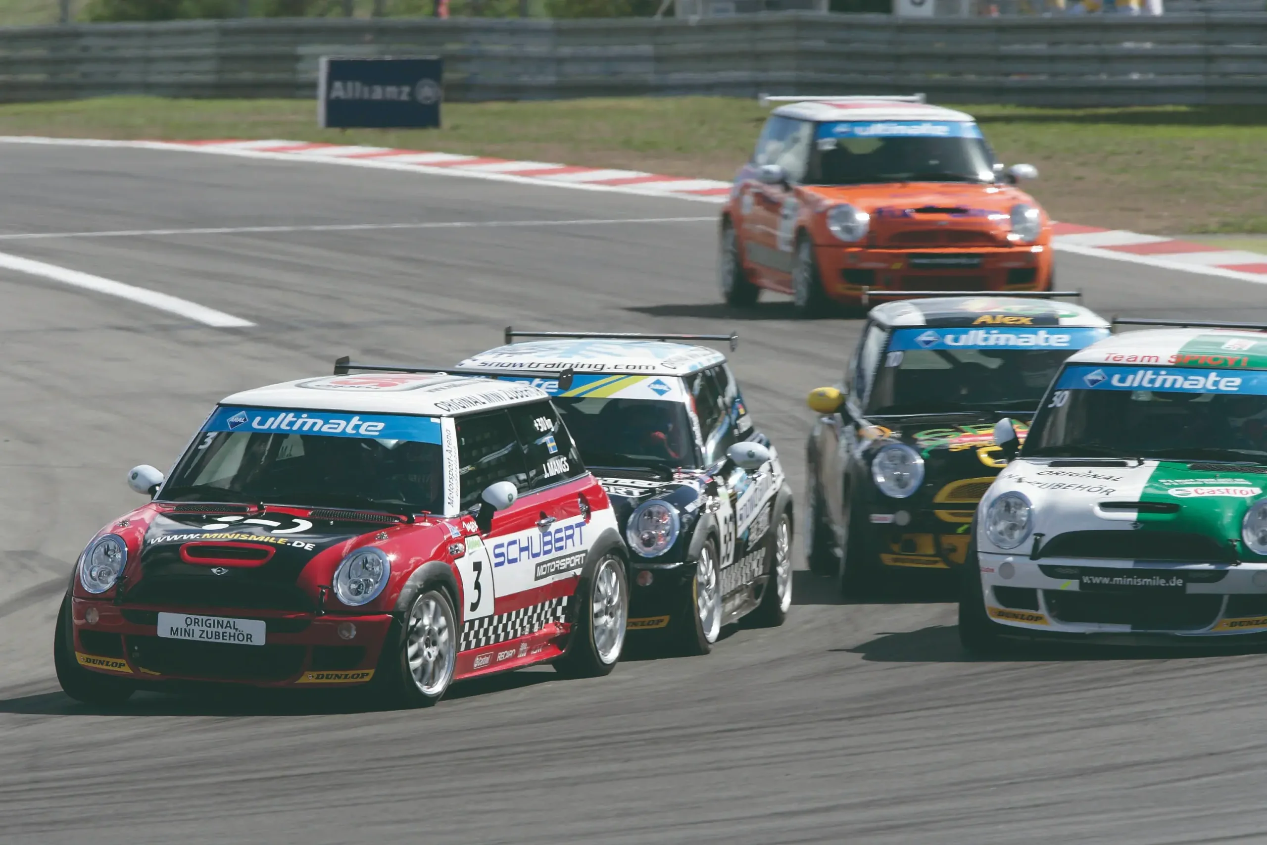 The Mini Challenge At The European Grand Prix On The Nurgburgring