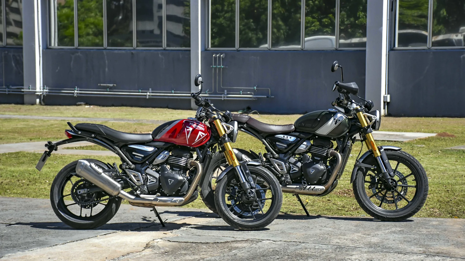 Os modelos Speed 400 e Scrambler 400 X ajudaram a impulsionar as vendas da Triumph no Brasil