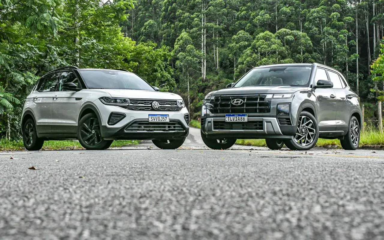 T-Cross e Creta está no top 3 dos SUVs mais vendidos do Brasil em 2026