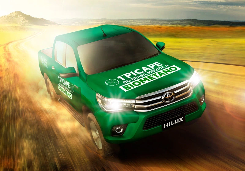 Toyota Hilux movida a biometano