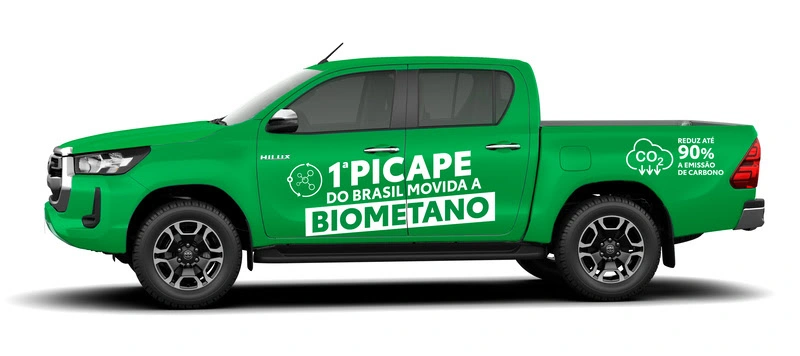 Toyota Hilux movida a biometano