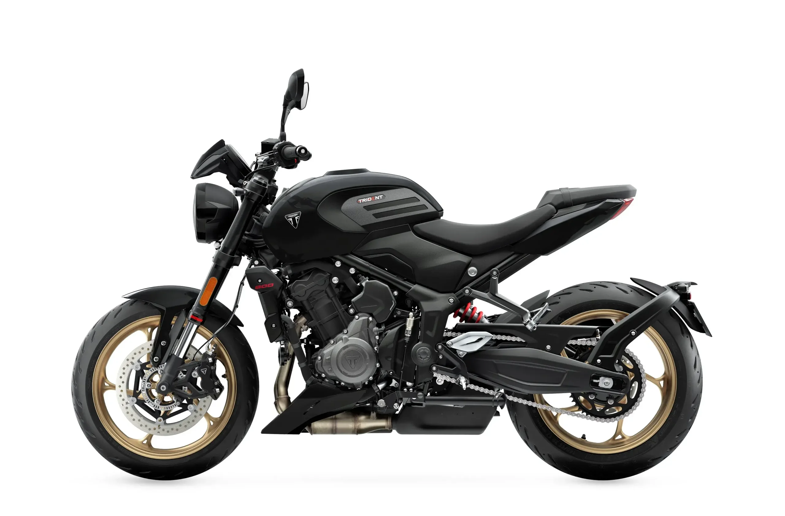 O motor da Trident 800 2026 rende 115 cv de potência com 8,4 kgfm de torque