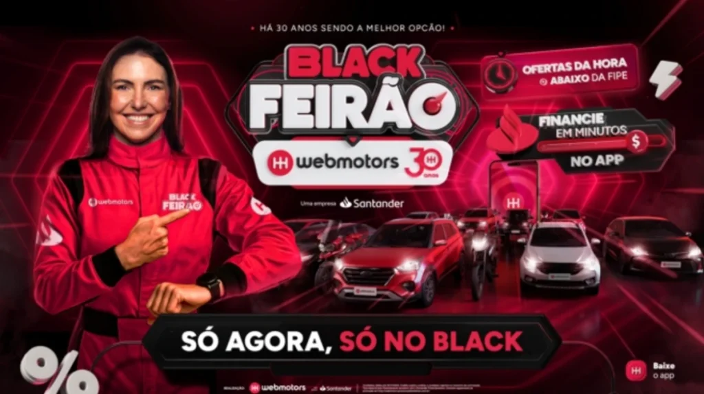 Webmotors antecipa Black Friday e tem condições especiais até dia 30 de novembro