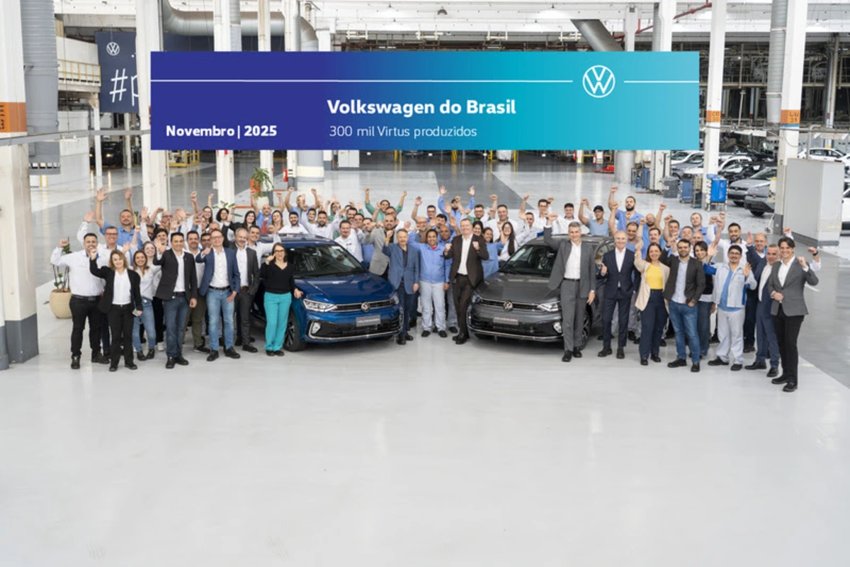 Volkswagen Virtus atinge o marco de 300 mil unidades produzidas