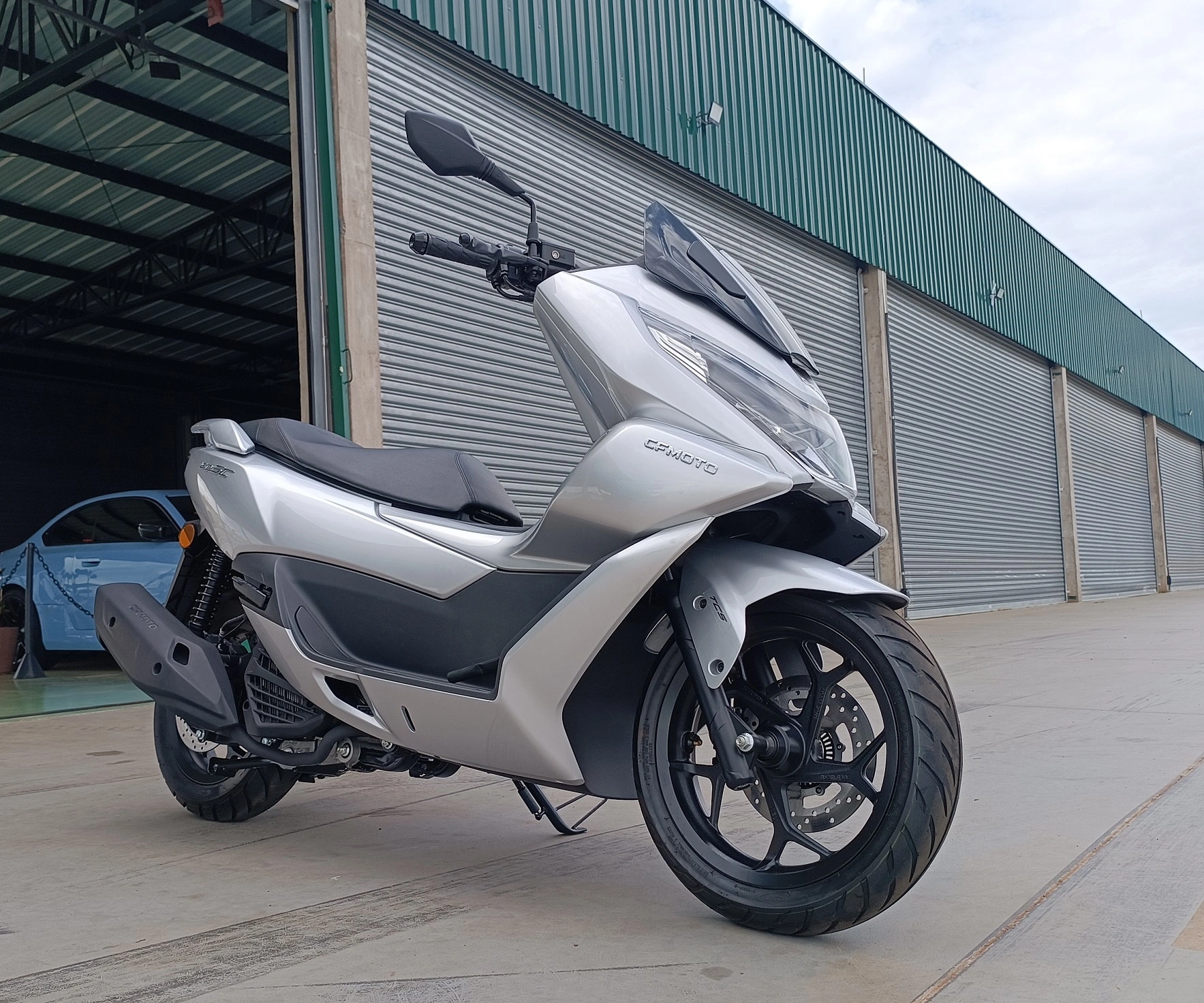 O scooter SC 150 também estava disponível para test-ride e poderá ser uma das escolhas para o Brasil