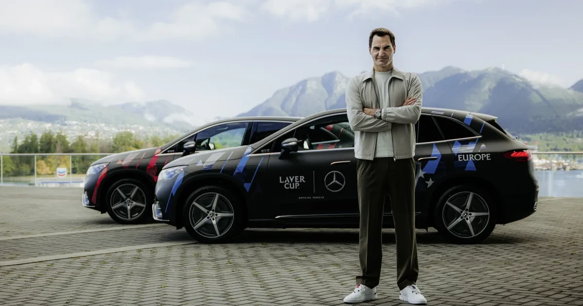 Coco Gauff e Roger Federer são embaixadores da Mercedes-Benz