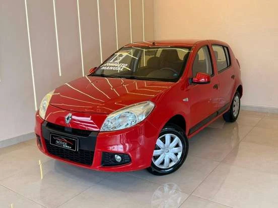 Renault Sandero Vermelho Ate 45mil Jpg