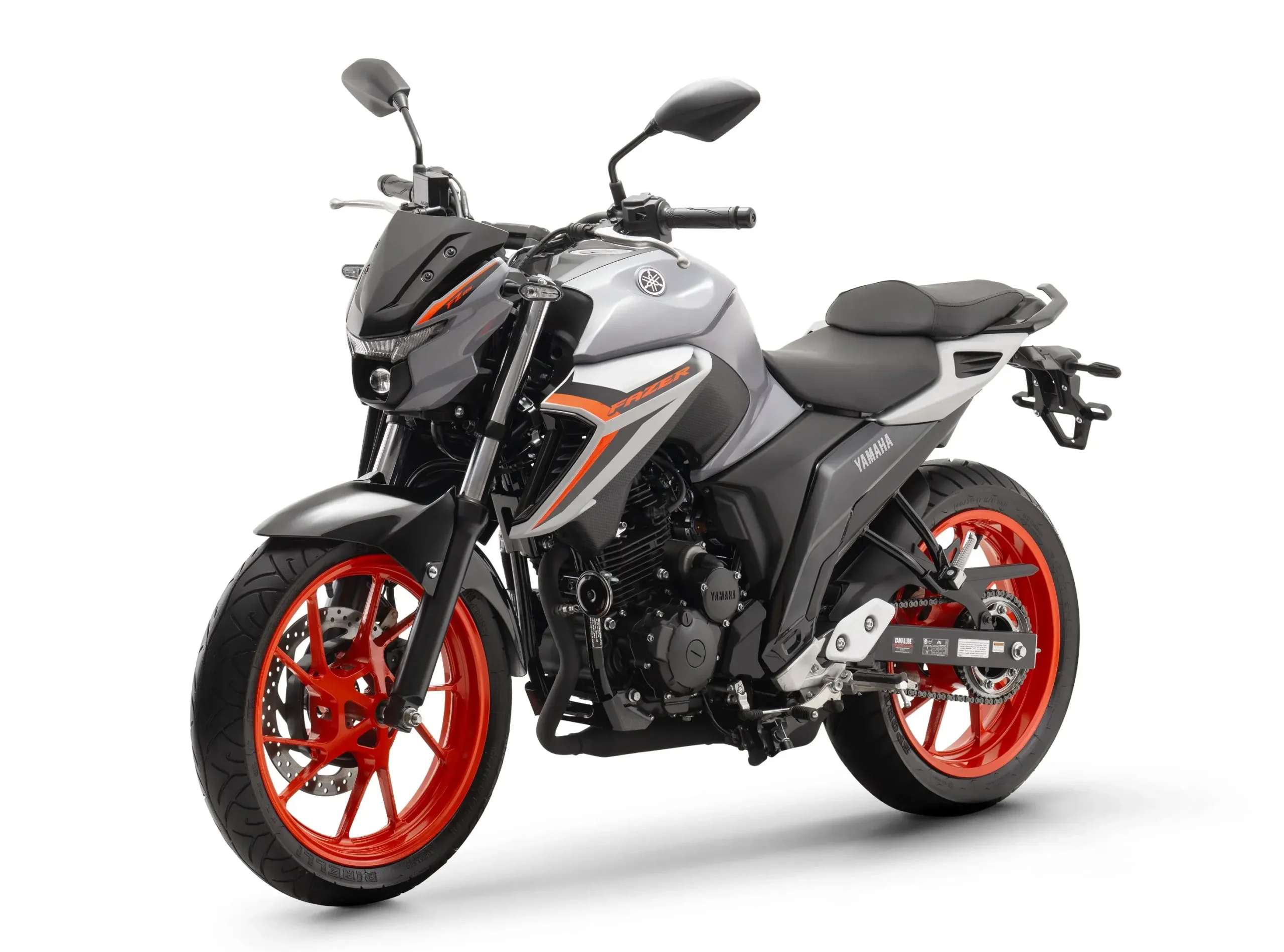 A Yamaha Fazer FZ25 Connected tem motor de 250 cm³, que entrega 250 cm³, que entrega 21,3 cv de potência e 2,1 kgfm de torque