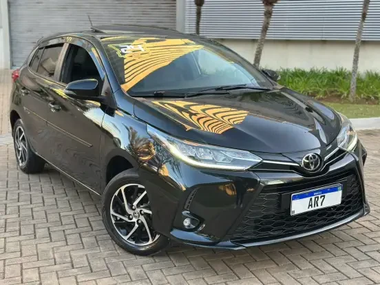 Toyota Yaris Preto Ate R 120 Mil Jpg
