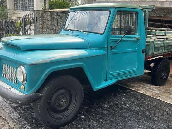 Fordf75 Caminhao Azul Classico