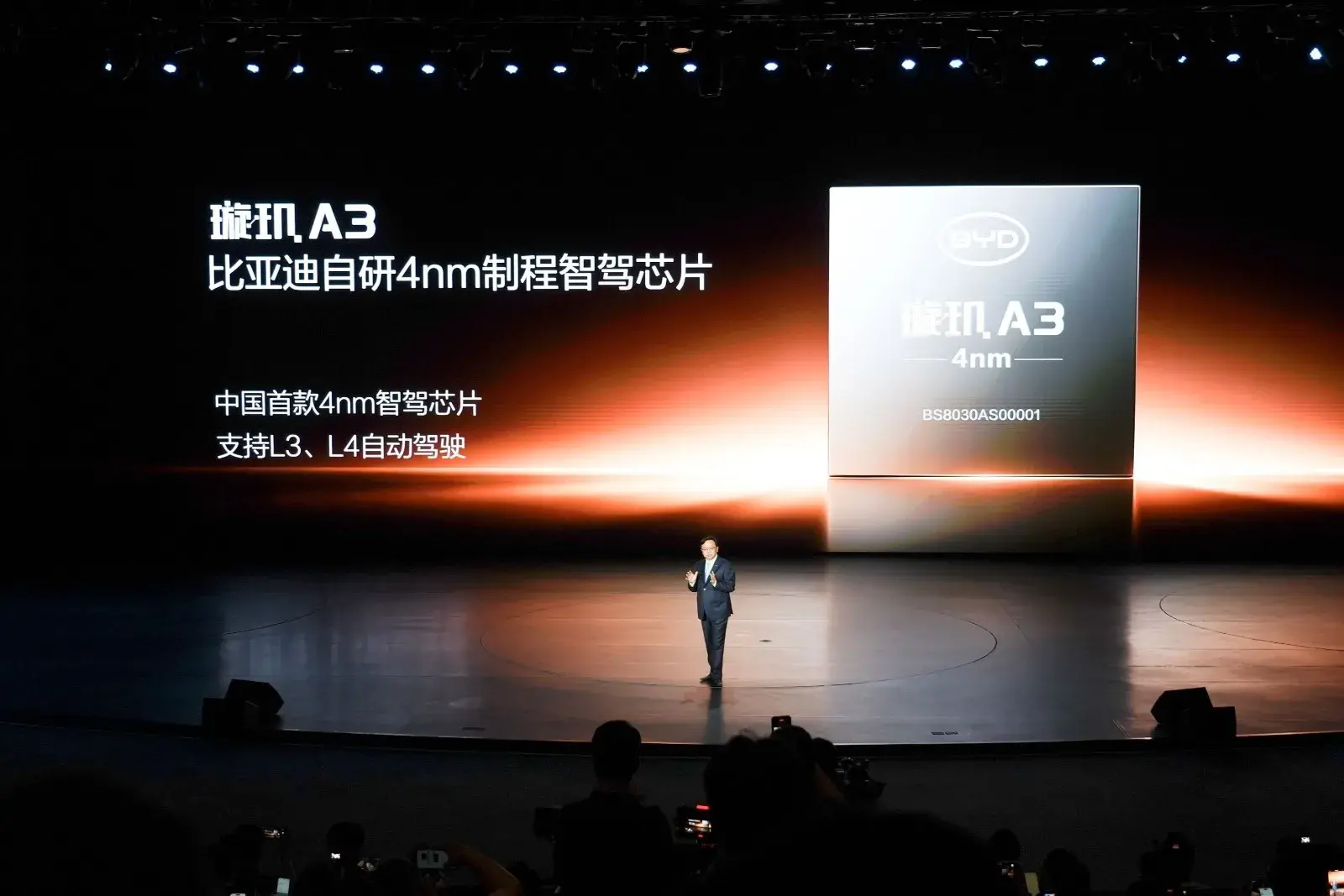 Mr. Wang Chuanfu, fundador e CEO global da BYD, durante evento de apresentação das novas tecnologias