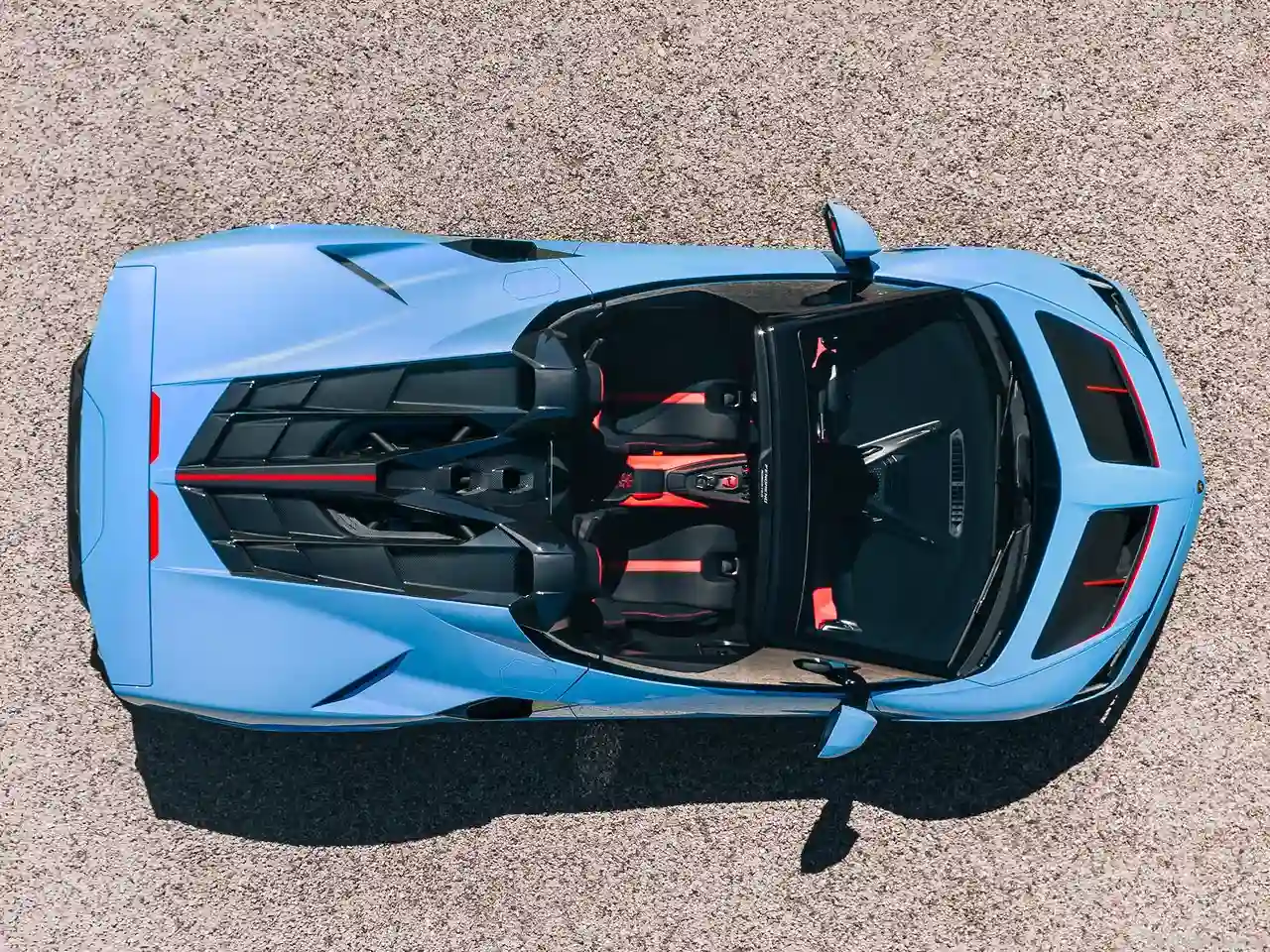 Lamborghini Fenomeno Roadster 2027 Azul Detalhe Teto