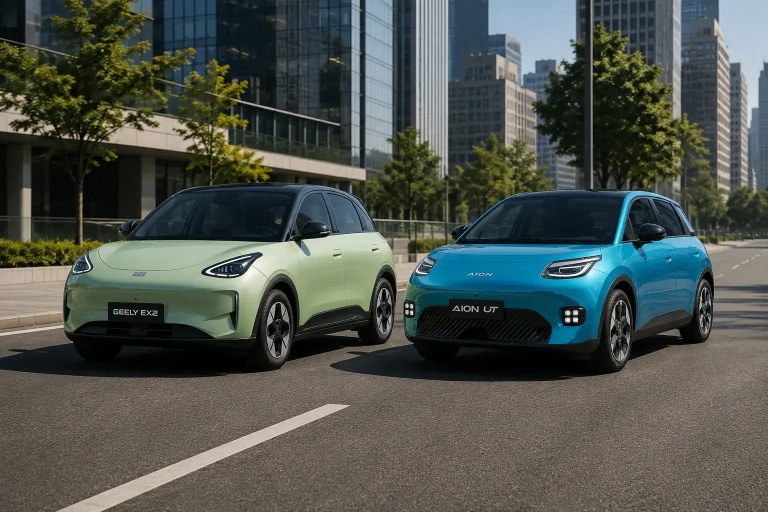 GAC Aion UT ou Geely EX2, qual hatch elétrico comprar?