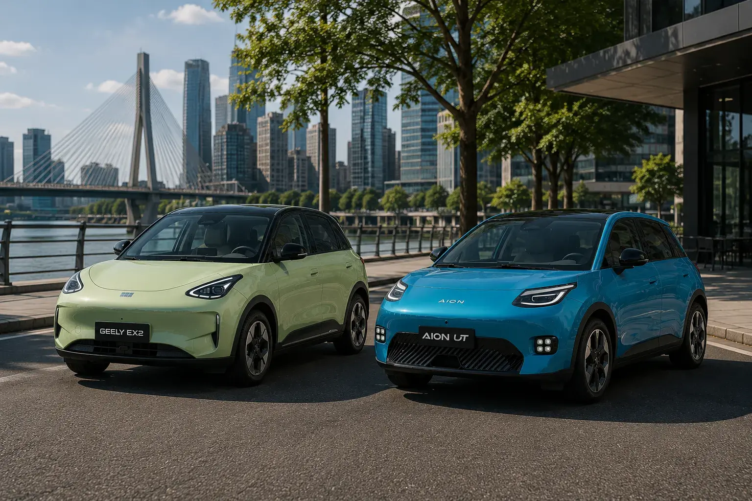 GAC Aion UT ou Geely EX2, qual hatch elétrico comprar?