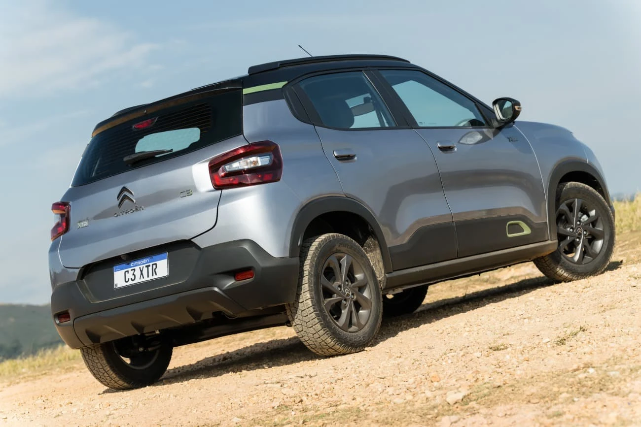 Citroen C3 Xtr 2025 Cinza Frente Direto Offroad