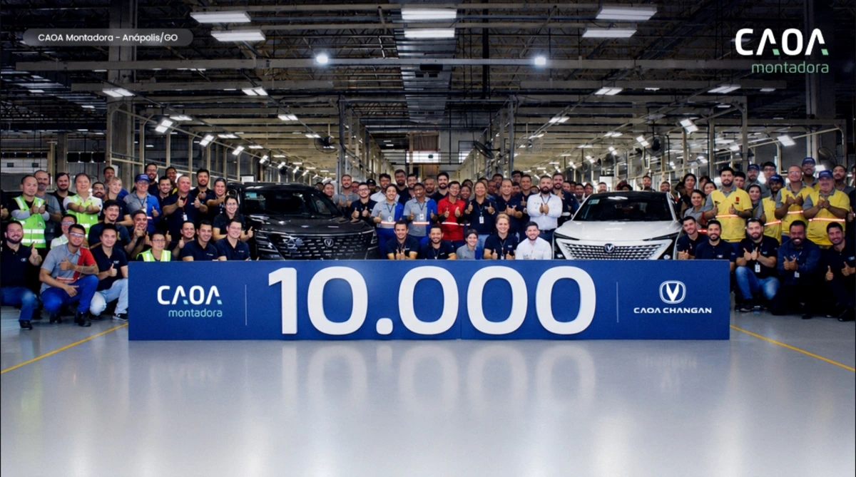 Caoa Changan atinge o marco de 10 mil carros produzidos no Brasil